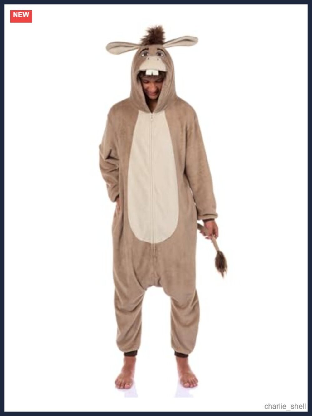 Shrek Donkey Kigurumi Adult Onesie Fleece Pajama Costume Union Suit